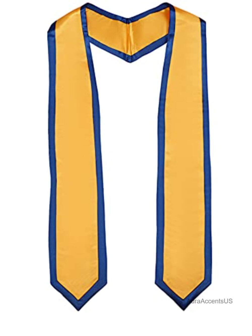 Graduation Honor Stole Satin Polyester 72" Long with Trim Unisex Adult